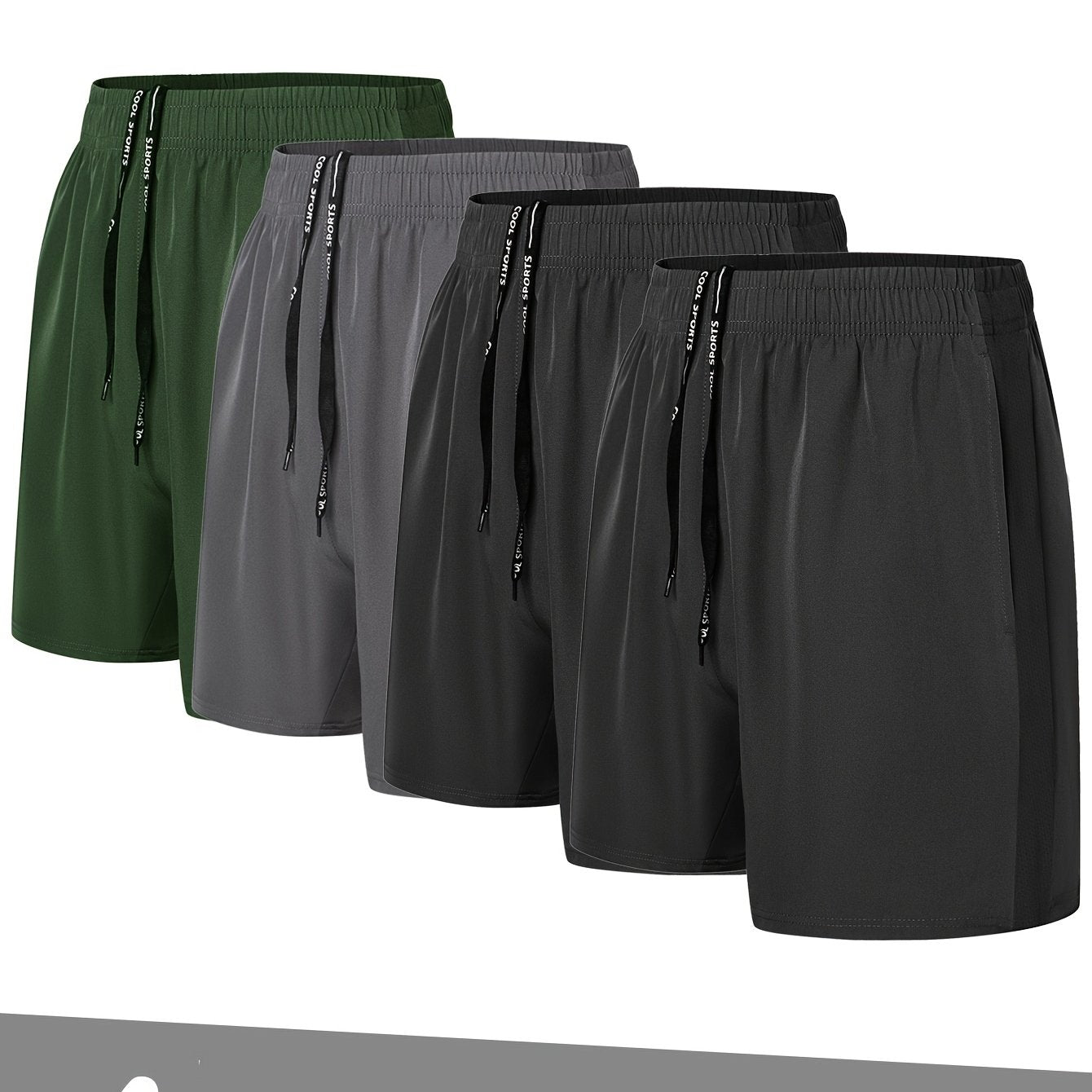 4 Pack Gym Shorts Suitable For Both Men And Women - 5'' Quick Dry Athletic Workout Running Shorts For Casual Basketball With Zipper Pockets